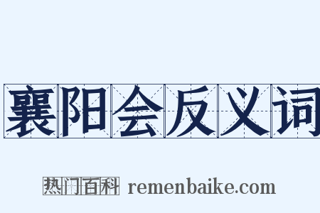 襄阳会反义词是什么意思的图片